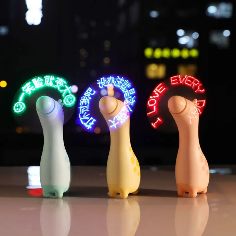 

Mini Flexible USB Powered Fan LED Cooling Flash Portable Fans with Message New