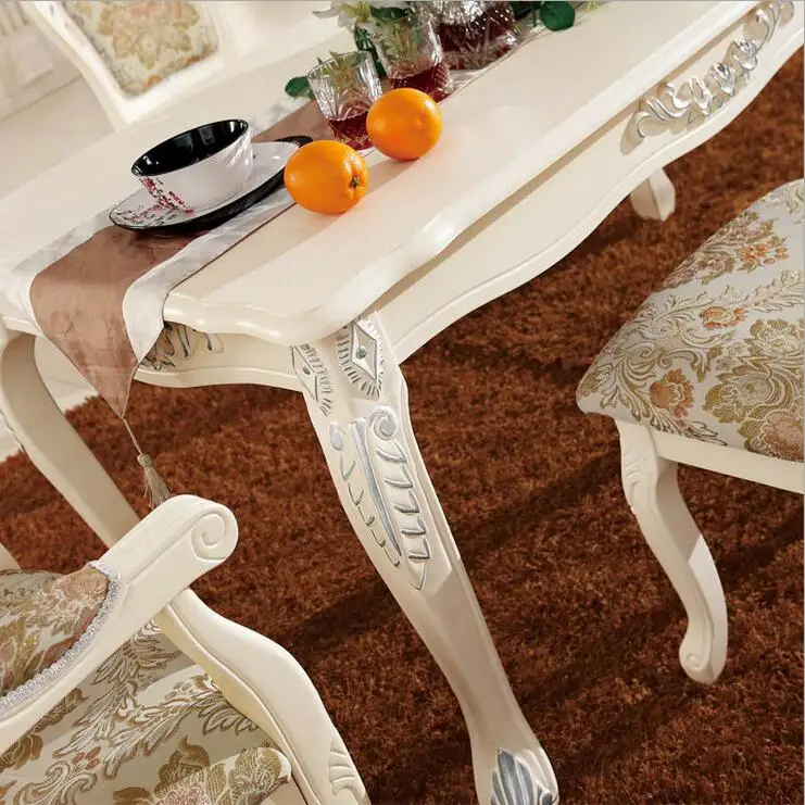 Современный итальянский обеденный стол, цельный деревянный итальянский стиль роскошный комплект для обеденного стола pfy10028
