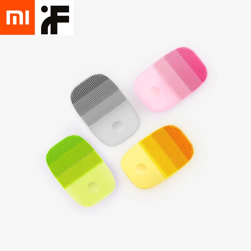 Xiaomi Youpin inFace электрическая глубокая Чистящая Щетка массажная Соник для мытья лица IPX7 водонепроницаемый силиконовый очиститель для лица