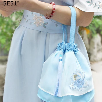 

Creative ancient bag accessories handbag chiffon/embroidery 18X24cm/Many uses