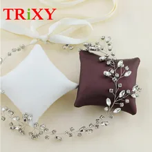 TRiXY H34 хрустальные стразы Бисер свадебные аксессуары для волос Флора жемчуг бисера свадебные аксессуары для свадьбы и праздника