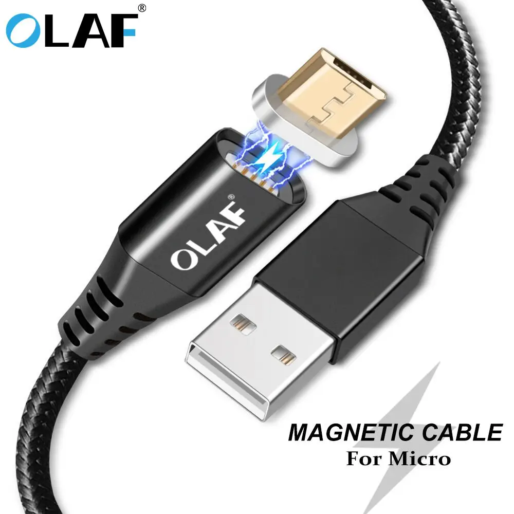 Olaf Magnetic Cable Micro usb Type C Super Fast Charging Phone Microusb Type-C Magnet Charger usb c For iphone 7 huawei xiaomi