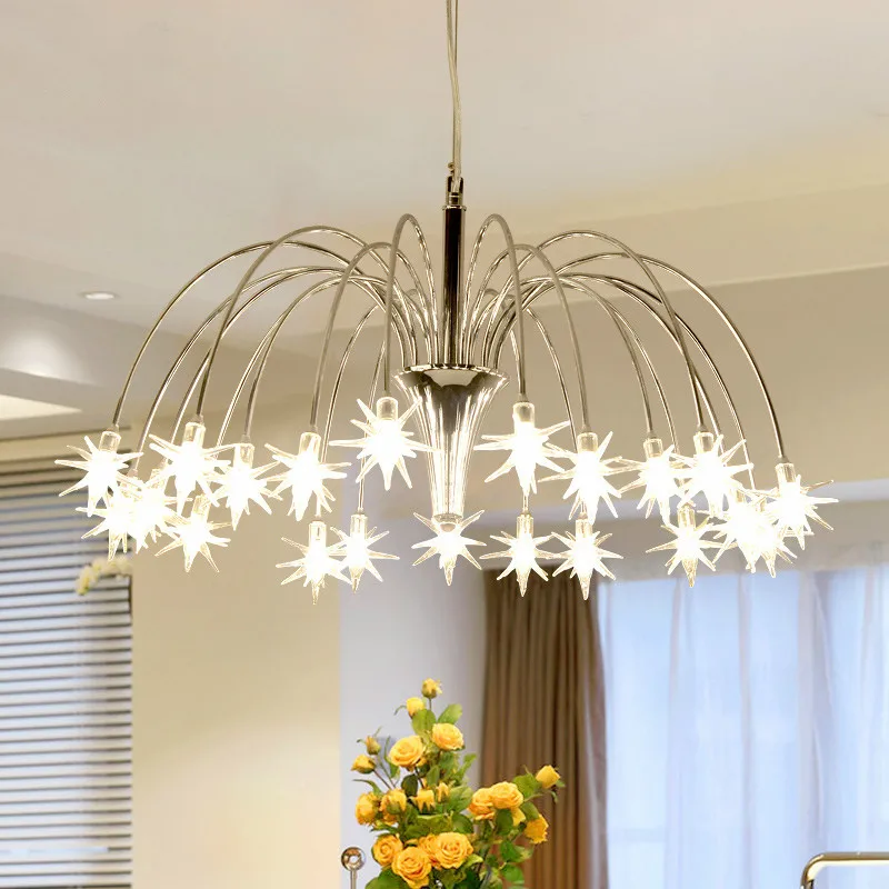 

Modern LustreLed G4 Pendant Chandelier Spark Acrylic Led Chandelier Chrome Chandelier Lighting Dining Room Drop Light