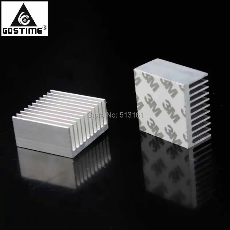 

50 Pieces Aluminum Heat Sink IC Heatsink Cooling Fin 40 x 40 x 20mm for LED Transistors