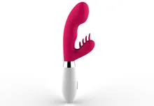 Двойной Вибрации G Spot Дилдо Вибратор Водонепроницаемый Оральный Clit Вибратор для Взрослых Секс Игрушки Для Женщин Секс Товары Эротические Игрушки