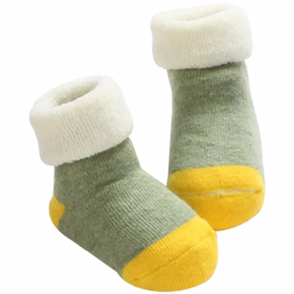 

Cotton Baby Socks Newborn Infant Anti Slip Floor Socks Baby Boy Short Socks Meia Bebe;Winter Warm Socks Thick Kids Calcetines