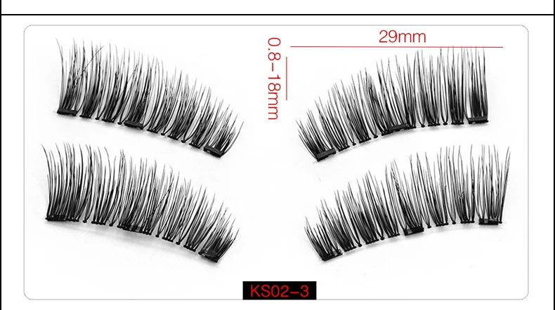 8 шт накладные ресницы на магнитах с 3 магнитами магнитные ресницы натуральные накладные ресницы намагниченные ресницы Макияж Расширение