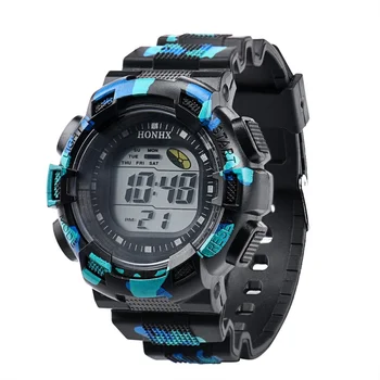 

Fashion Children's LED Digital Watch Saat Alarm Date Rubber Relogio Masculino Army Sport Watches Digitalwatch