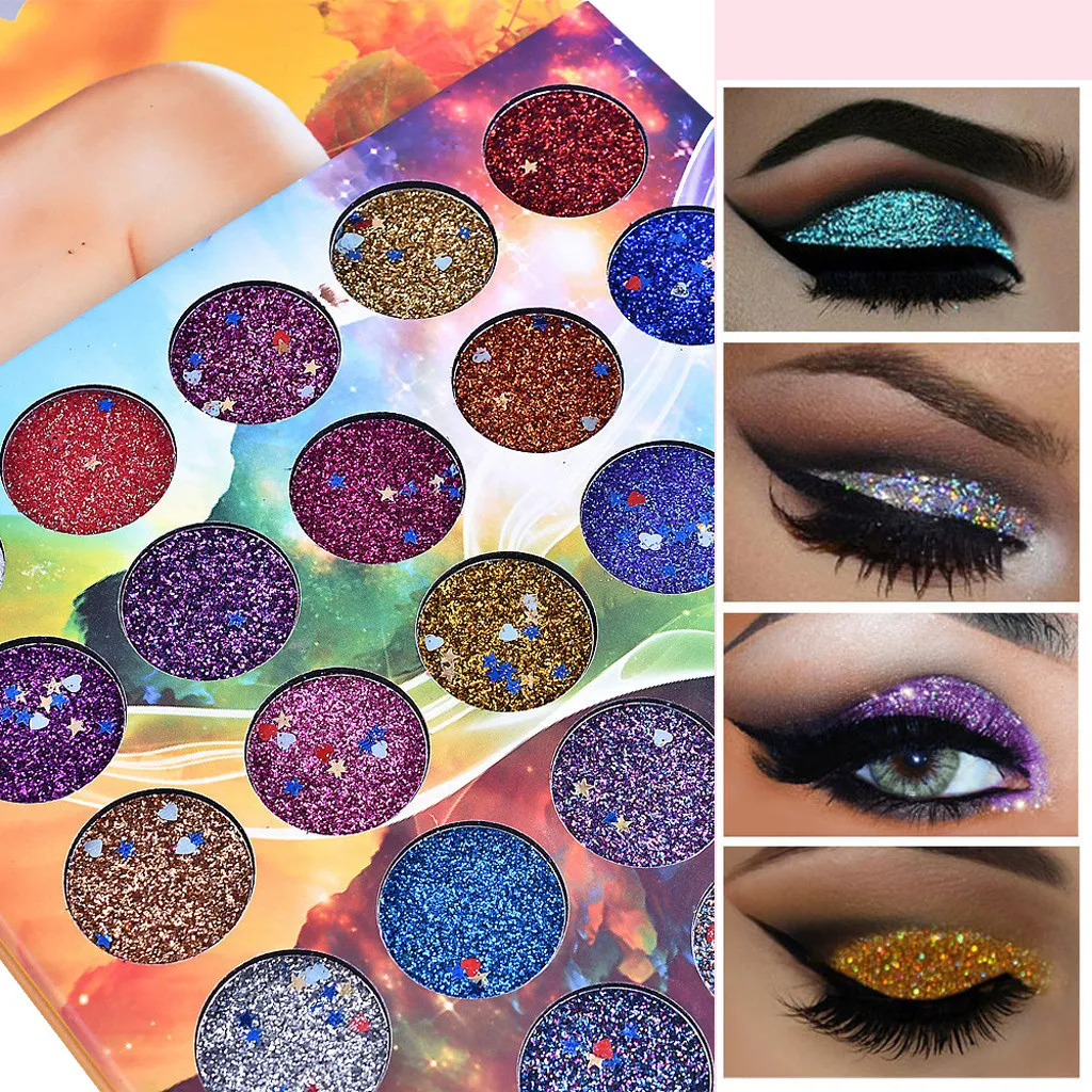 

Shimmer Glitter Eye Shadow Powder Palette Matte Eyeshadow Cosmetic Makeup paleta sombra de olho eyeshadow pallete #by