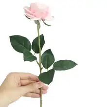 Искусственные западные розы, пионы, свадебные букеты, вечерние, домашний декор для свадебного декора, искусственная желтая, 19MAR5