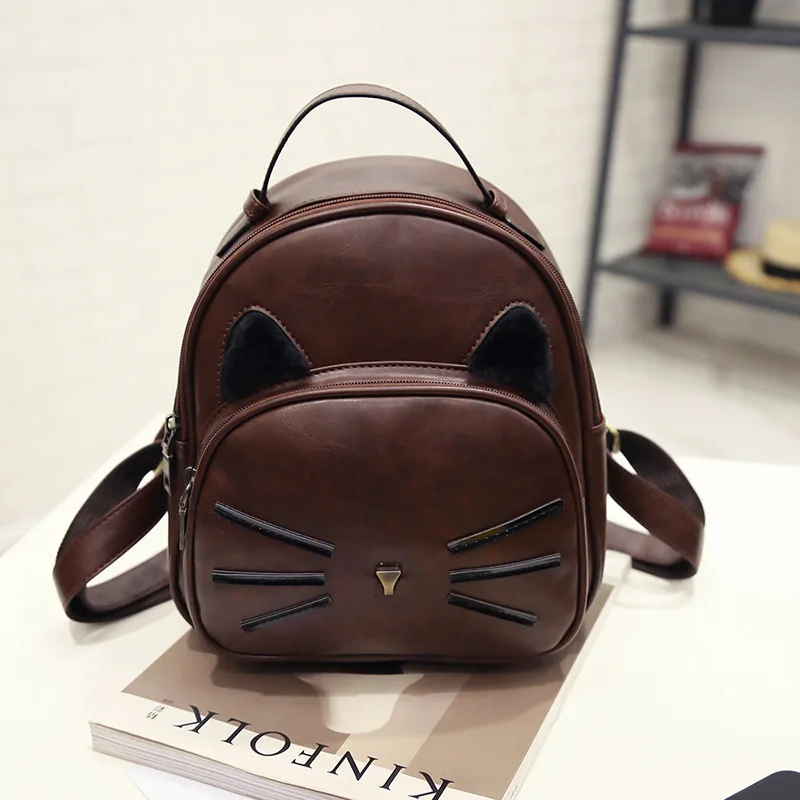 Buy DAYGOS Cute Cat Backpack School Women Pu Leather