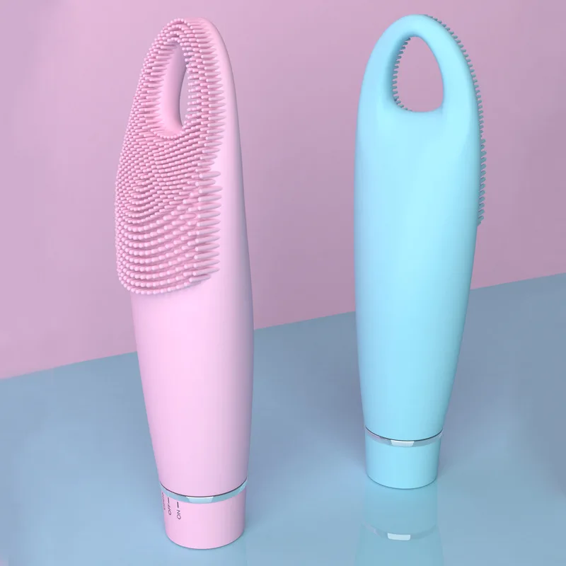 

Powered Facial Cleansing Devices, IPX7 Waterproof Dual Facial Cleaning Friendly Silicone Brush Massager for Deep Pore Cleansing