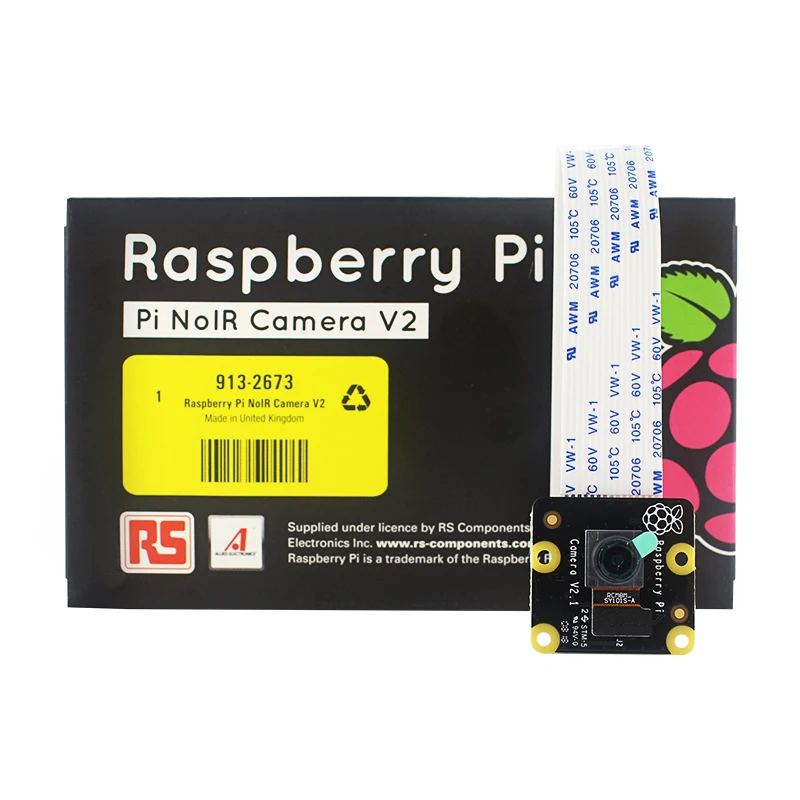 

Original Raspberry Pi 3 Official Camera Module 8MP V2 NOIR 1080P Camera RS Version suitable for Raspberry Pi 3 Model B+