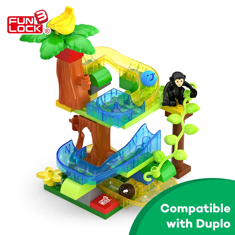 Набор игрушек Funlock Duplo 39 шт. Обучающие Подарочные кубики с кристаллами и мрамором