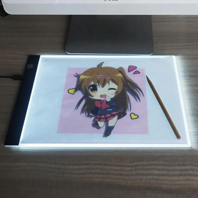 Digital Graphic Tablet A4 LED Graphic Artist Thin Art Stencil Drawing Board Light Box Tracing Table Pad Drawing Graphic Tablets