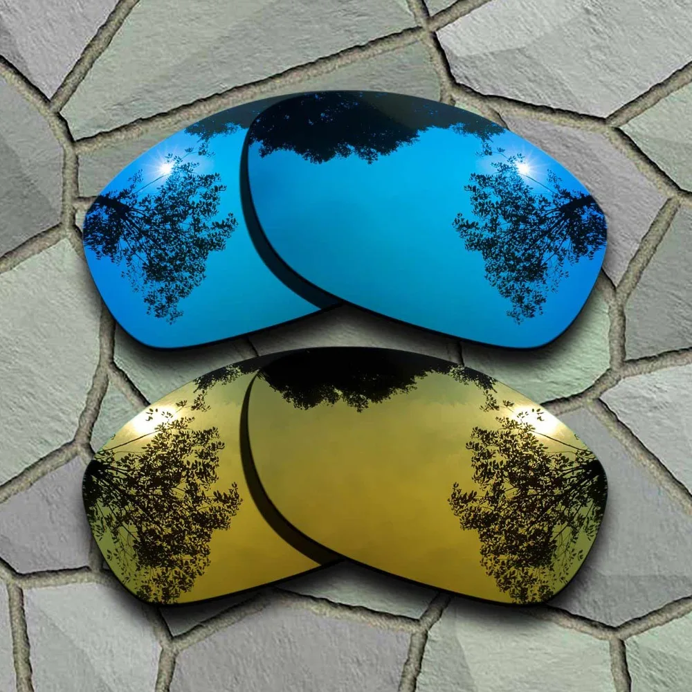

Sky Blue&Yellow Golden Sunglasses Polarized Replacement Lenses for Oakley Pit Bull