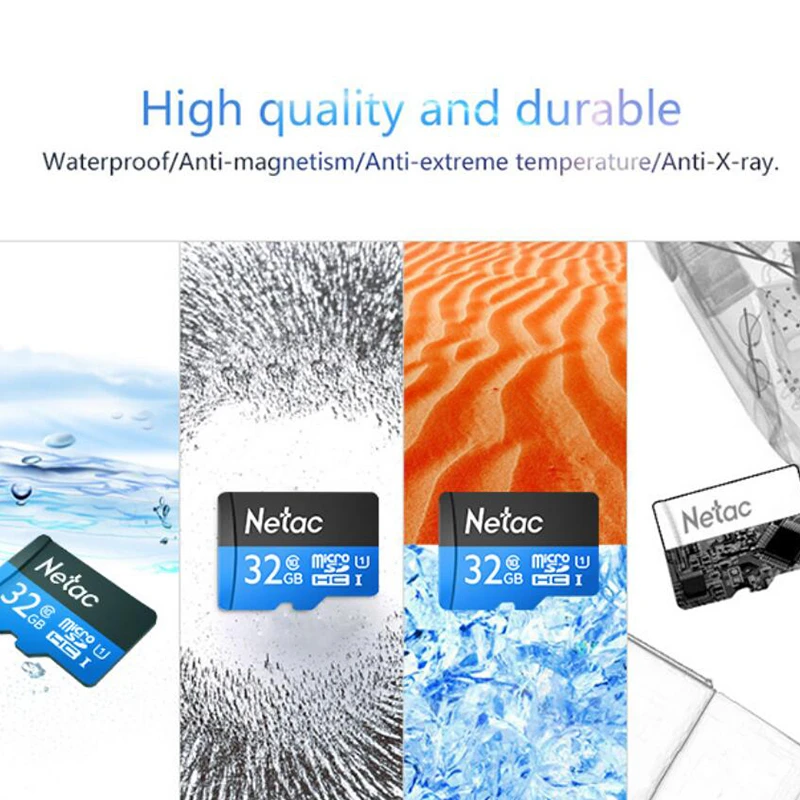 Netac P500 16G 32 ГБ 64 128 г карта памяти класса 10 TF карты флэш Micro SD хранения данных высокой