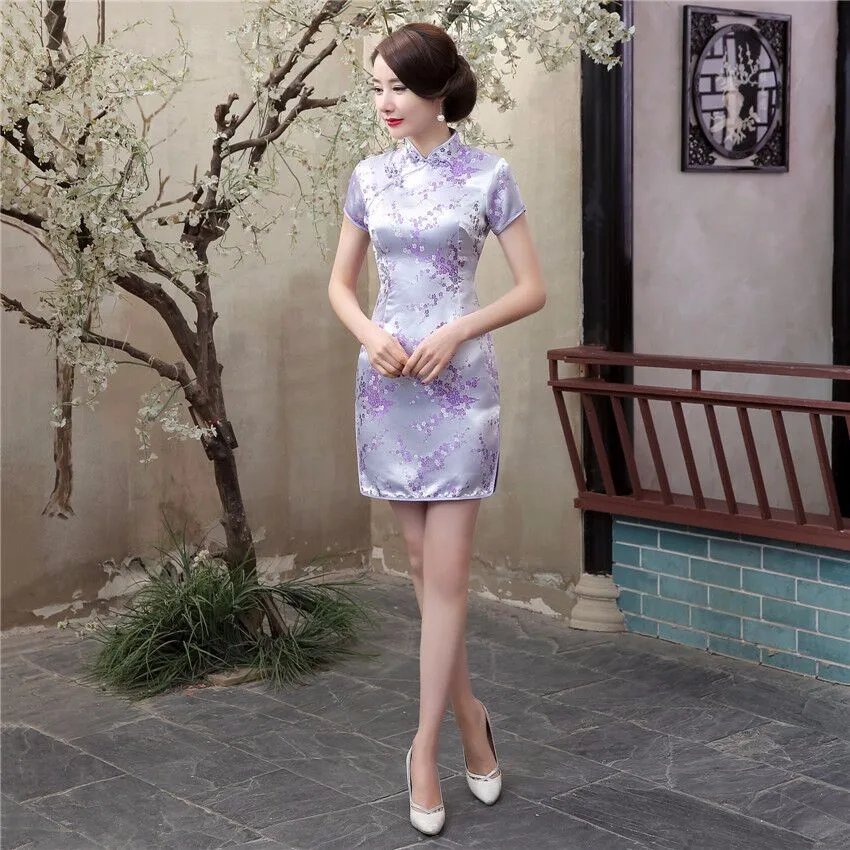 Традиционное китайское стильное платье женское s m ini Cheongsam элегантное тонкое Qipao одежда размера плюс S m L XL XXL XXXL 4XL 5XL 6XL J3095