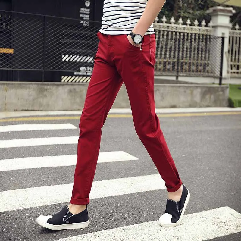 PADEGAO/мужские повседневные штаны solid slim fit прямые брюки Бизнес smart повседневный комплект Штаны осенние мужские хлопковые брюки большие