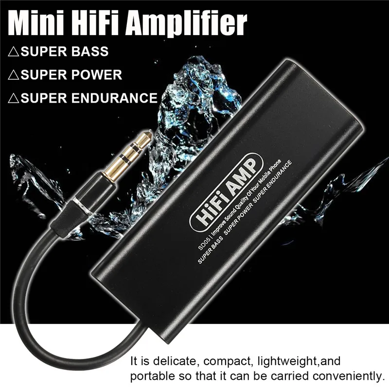 LEORY SD05 Professional HIFI Headphone Amplifier Portable Ultra Thin Amplifier for Mobile Phones