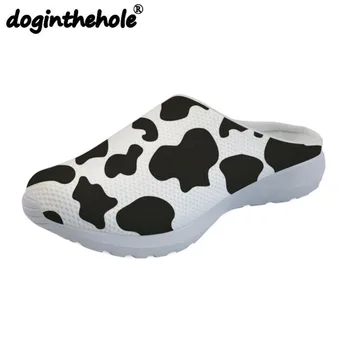 

doginthehole Sport Slipper Women Beach Shoes Cow Sheep Pattern Womens Sport Sandal Water Quick Dry Sea Shoes Flats Sneakers 2018