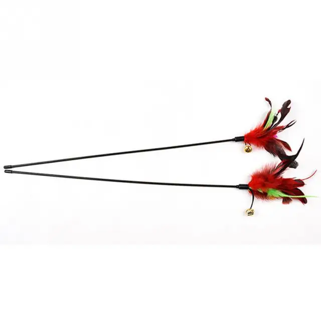 50 cm Ultra lunga Asta Animali Giocattolo del Gatto di Modo di Gioco Feather Tea 50 cm Ultra lunga Asta Animali Giocattolo del Gatto di Modo di Gioco Feather Tea