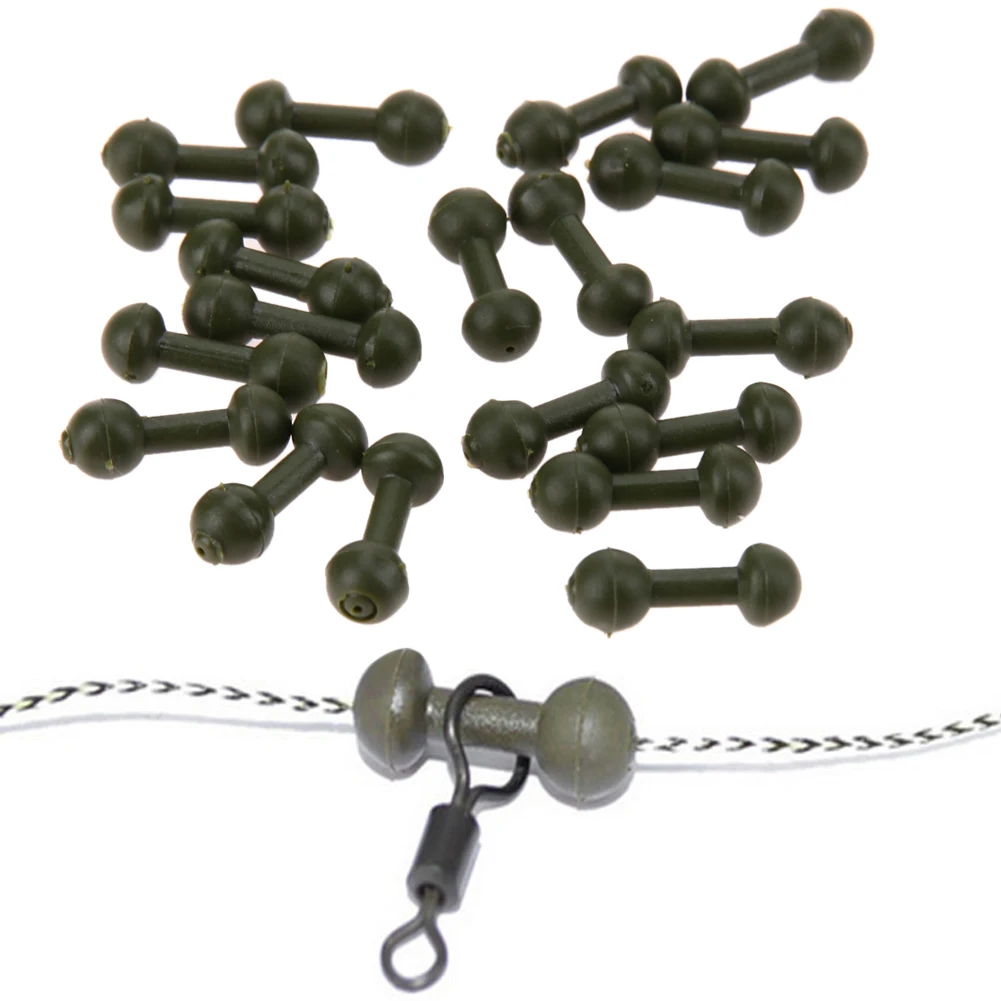 20/40pcs Carp fishing Swivel Chod Beads Release Hair Rig Fly Fishing