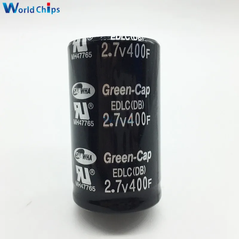 2 7 в 400F 60*36 мм 2.7V400F 60x36 супер фарад конденсатор низкая ESR высокая частота Ultracapacitor