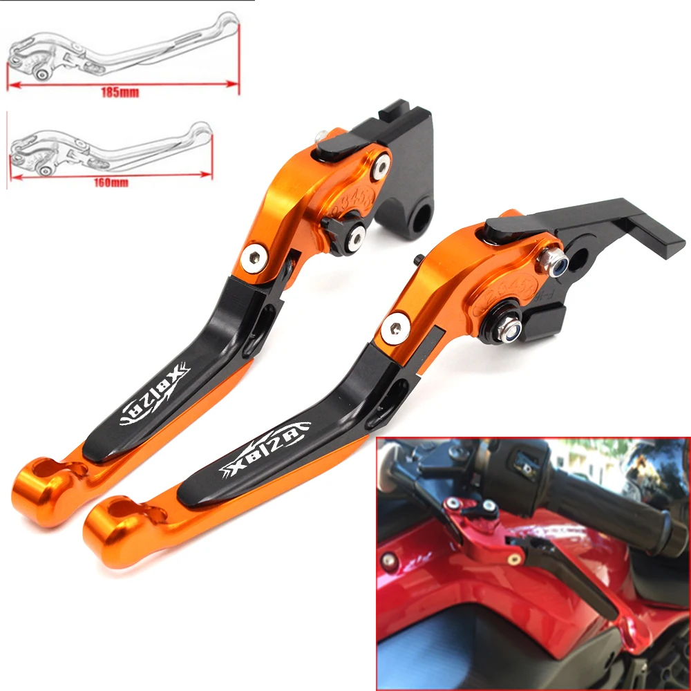 Motorcycle CNC Adjustable Foldable brake Clutch Levers for Buell XB12R ...