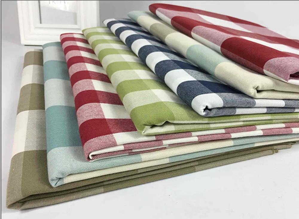 شبكة خليط DIY الخياطة النسيج 100x145 سنتيمتر مخطط غطاء أريكة مفرش طاولة الخياطة قماش منقوش ل دمية خليط الملابس الخياطة