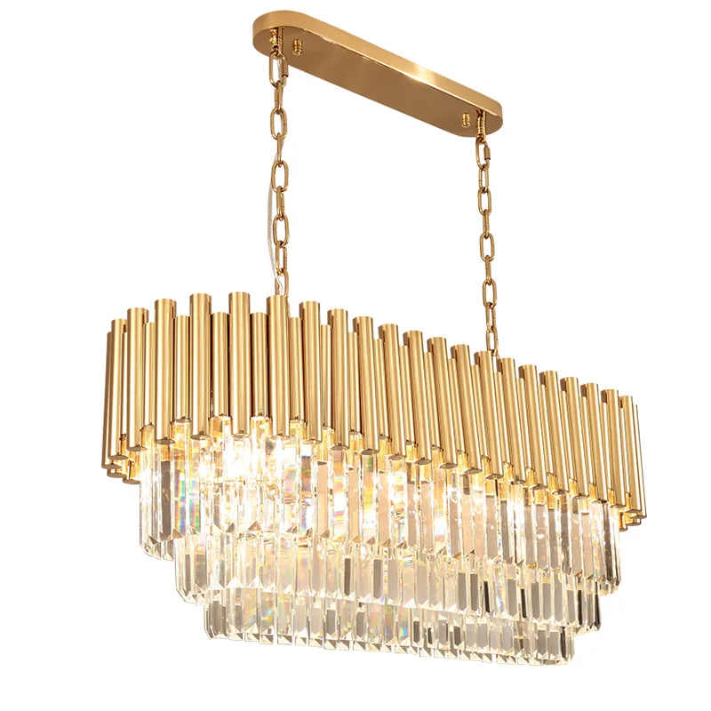 Us 747 0 10 Off Luxury Crystal Lighting Chandelier Modern Dinning Room Living Rectangular Led Lights Gold In Chandeliers From Us 747 0 10 Off Luxury Crystal Lighting Chandelier Modern Dinning Room Living Rectangular Led Lights Gold In Chandeliers From