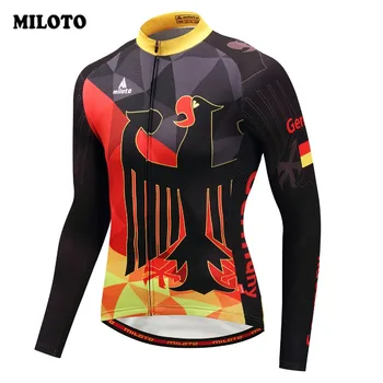 

2018 Miloto German eagle Cycling Jersey shirt Riding MTB Bicycle Jersey Clothing Men Ropa Ciclismo Bike Jersey Wear Maillot