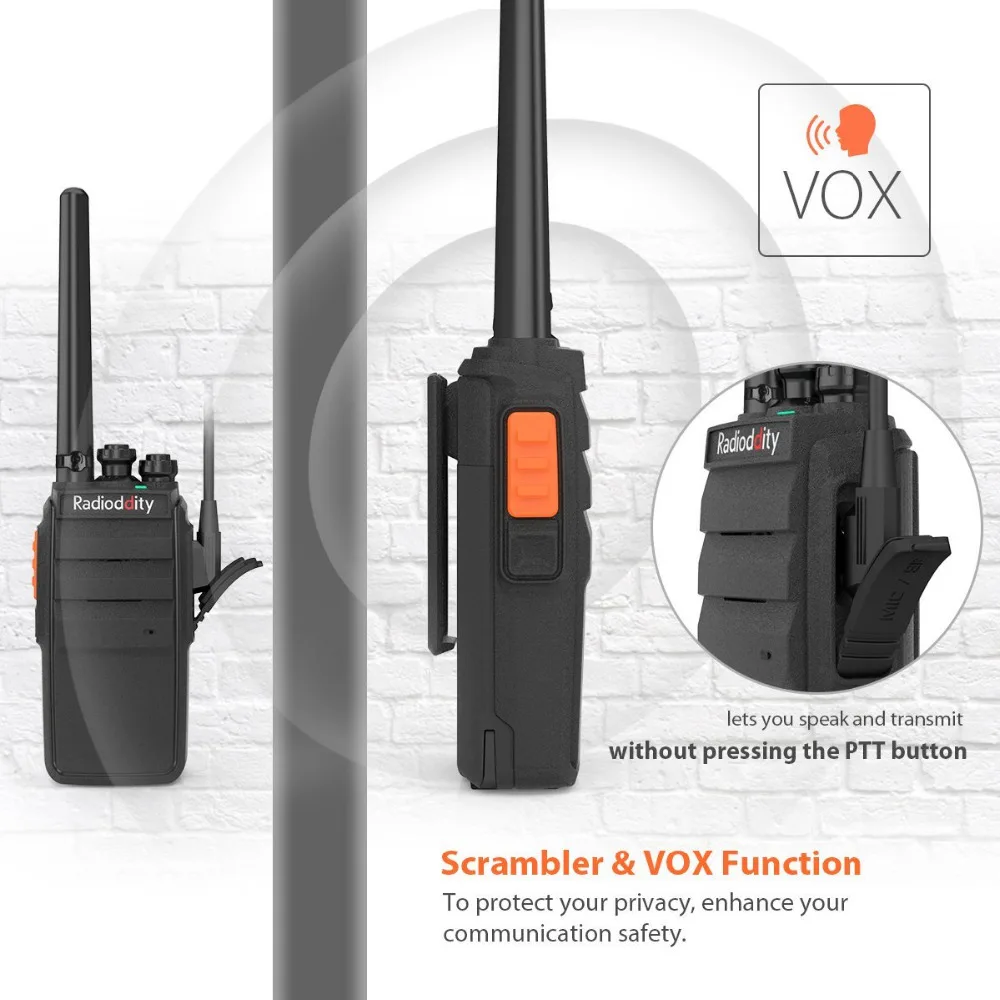 2 шт радиодность R2 двухстороннее радио PMR446Mhz 16CH UHF скремблер VOX Walkie Talkie Long Range с USB зарядным устройством+ наушник