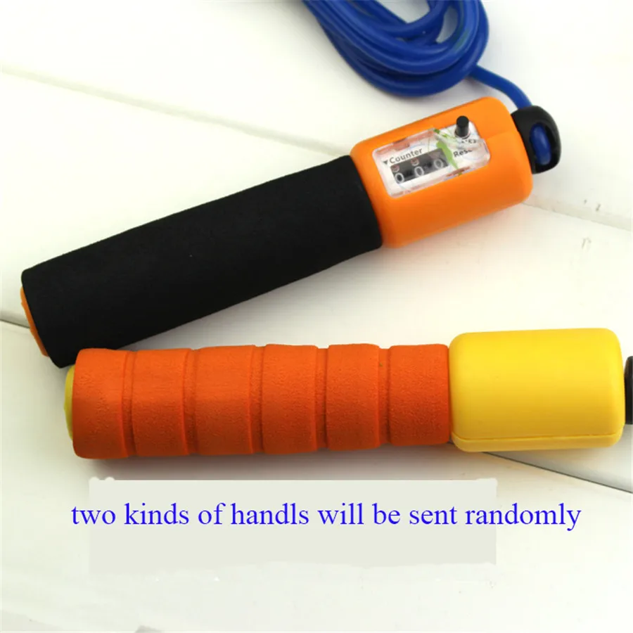 Rubber Counter Jump Rope Crossfit Adjustable Cotton Thread Skipping Rope Jumping (1)