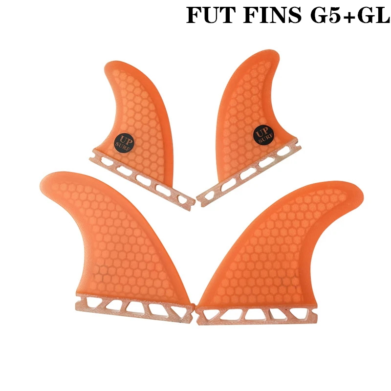 Future Quad Fin синий цвет Surf Fin G5+ GL/G3+ GL доска для серфинга Future Honeycomb плавники для серфинга 4 шт. в комплекте - Цвет: Orange G5withGL