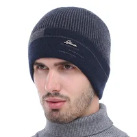 AETRUE Skullies Beanies Men Scarf Knitted Hat Cap Male Plus Gorras Bonnet Warm Wool Thick Winter Hats For Men Women Beanie Hat 4