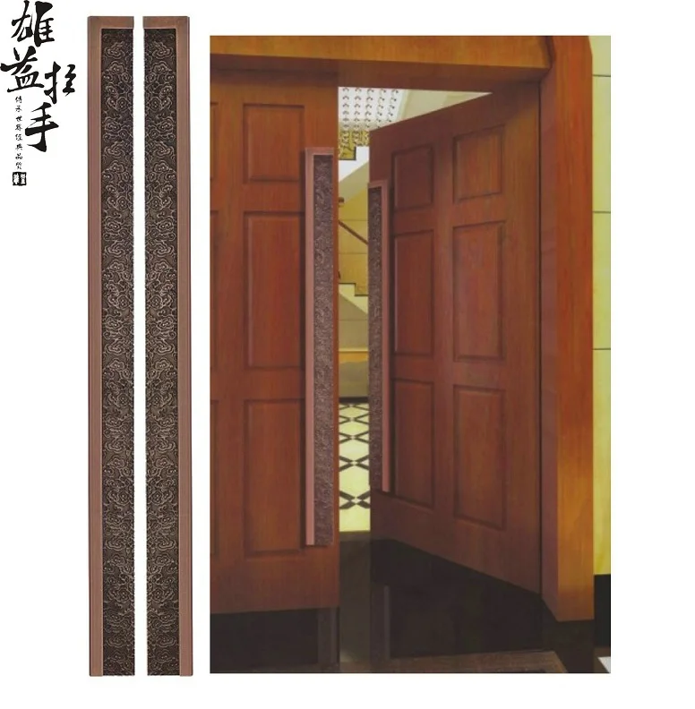 Отель KTV Китайская Скульптура из состаренной бронзы облака ручка/деревянная дверная ручка/квадратная стеклянная дверная ручка