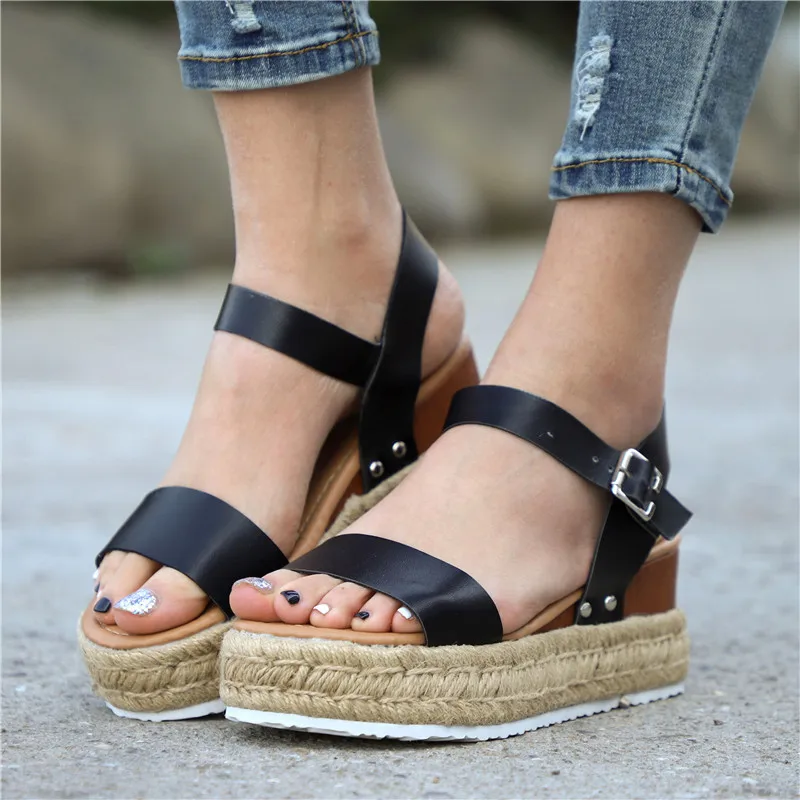 

Oeak 2019 Flip Flop Summer Fashion Women Sandals Platform Wedges Shoes High Heels Sandals Chaussures Femme Platforms Sandals