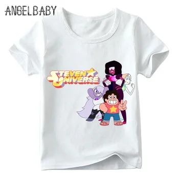 

Cartoon Print Steven Universe Funny Kids Clothes Children Summer Short Sleeve Tops Boys and Girls T-shirt,ooo5053