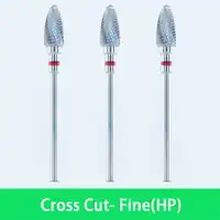 3 ชิ้นใหม่ทันตกรรมห้องปฏิบัติการทังสเตนคาร์ไบด์ Burs - ตัดละเอียด ISO มาตรฐาน - 6016020