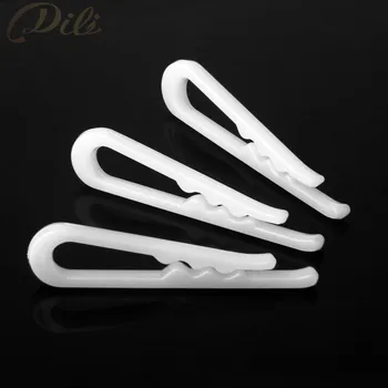

200 Pieces Plastic Shirt Clips White Shirt Pin Garment Packing Socks Package Clips Transparent