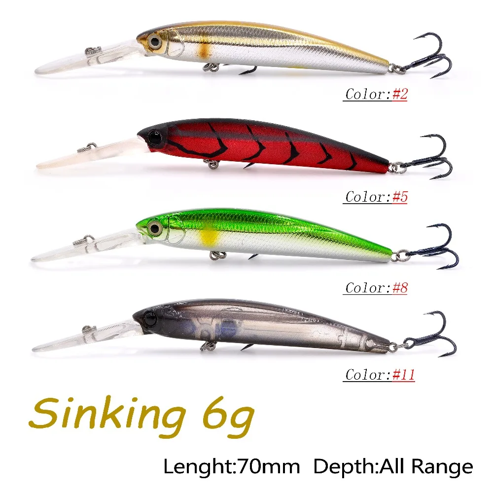 Рыболовная приманка R70 плавающая/Тонущая блесна arkbait искусственная щука 70 мм/5 6 г