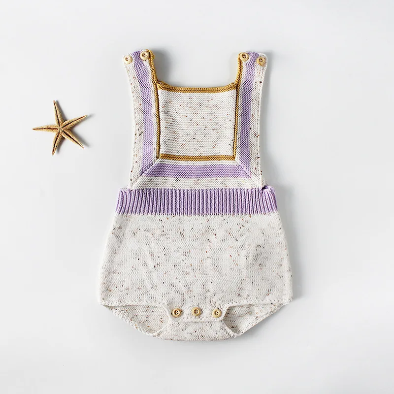 

Infants Bodysuits Knitted Sweater Cotton Autumn Baby Girls Boys Jumpsuits Soft Unisex Geometric Summer Toddlers Kids clothes