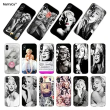 MaiYaCa Одри Хепберн Мэрилин Монро Мягкий ТПУ чехол для телефона чехол для iPhone 8 7 6 6S Plus X XS XR XS MAX 5S SE 4S 11pro max чехол