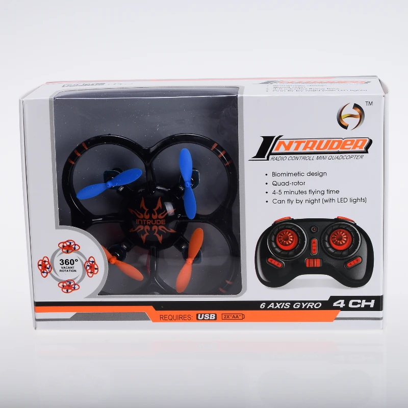 Nihui U207 Карман Drone Nano RC Quadcopter Мини Вертолет 3D флип НЛО со СВЕТОДИОДНОЙ Подсветкой