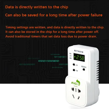 

Portable Plug Timer Time Multiple Plug Kitchen Socket Multi-function Display Digital Socket Implant Data Timing Socket Switch