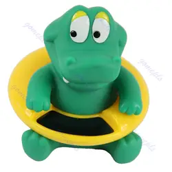КТЖ милый крокодил Детские младенческой ванна термометр Температура воды тестер игрушки новый детская ванночка уход