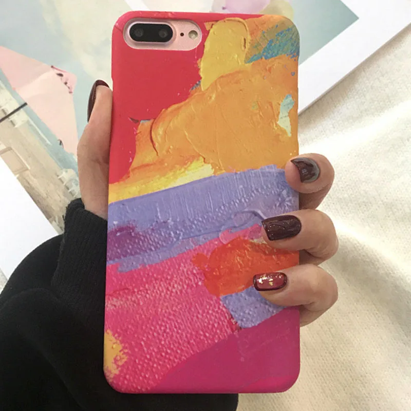 Graffiti Pink Hard Phone Case For iPhone 6 7 8 Plus Cover X XS 7Plus 8Plus s Cases Fundas Coque Capinha |