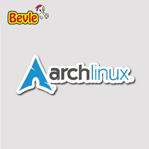 Bevle 1424 Arch Linux Fashion 3M Sticker Waterproof Laptop Luggage Fridge Skateboard Car Graffiti Cartoon Tide