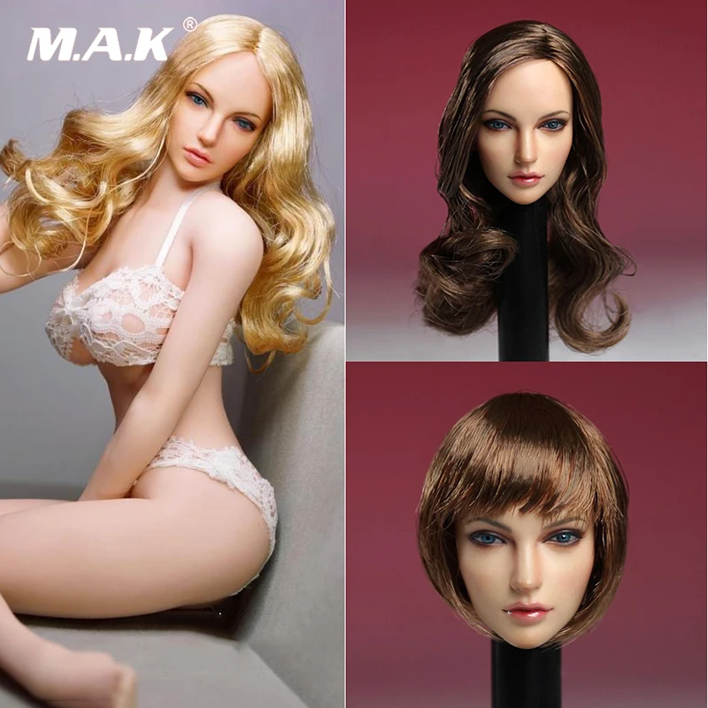 

In stock 1/6 SUPER DUCK SDH005 1/6th American European beauty Head Model For PH pale color body